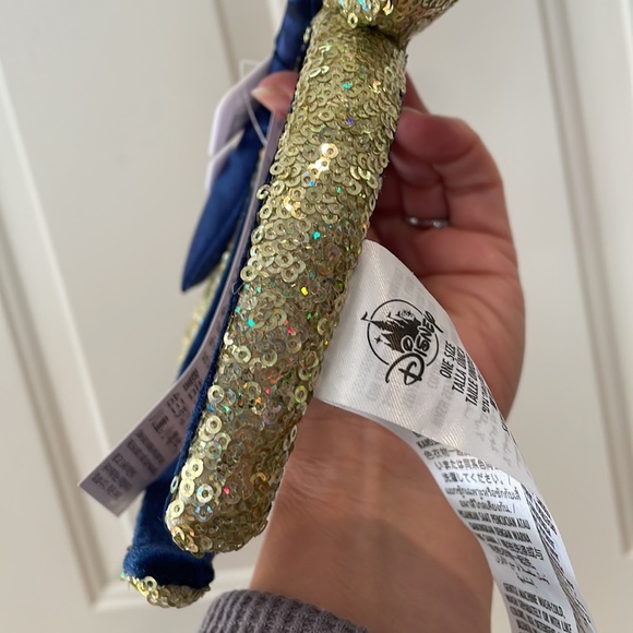 Disney Parks Minnie Ear Headband Gold/Blue Sparkle/Shimmer-NWT - Picture 12 of 12